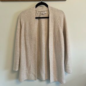 LOFT cream open cardigan - size medium
